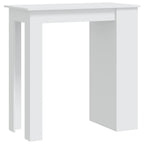 vidaXL Bartisch mit Ablagefläche Weiß 102x50x103,5 cm Holzwerkstoff