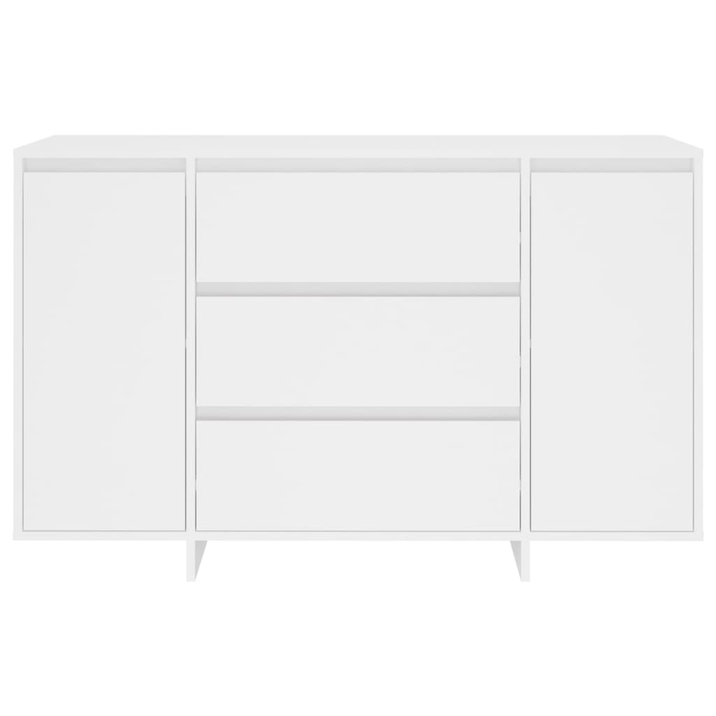vidaXL Sideboard mit 3 Schubladen Weiß 120x41x75 cm Holzwerkstoff