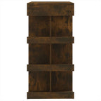 vidaXL Bartisch mit Regal Räuchereiche 100x50x101,5 cm Holzwerkstoff