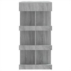 vidaXL Bartisch mit Regal Grau Sonoma 100x50x101,5 cm