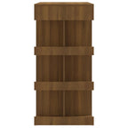 vidaXL Bartisch mit Regal Braun Eiche 100x50x101,5cm Holzwerkstoff