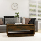 vidaXL Couchtisch Räuchereiche 102,5x55x44 cm Holzwerkstoff