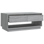 vidaXL Couchtisch Grau Sonoma 102,5x55x44 cm Holzwerkstoff