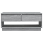vidaXL Couchtisch Grau Sonoma 102,5x55x44 cm Holzwerkstoff