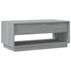 vidaXL Couchtisch Grau Sonoma 102,5x55x44 cm Holzwerkstoff
