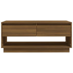 vidaXL Couchtisch Braun Eichen-Optik 102,5x55x44 cm Holzwerkstoff