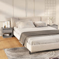 vidaXL Nachttische 2 Stk. Grau Sonoma 45x34x44 cm Holzwerkstoff