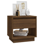 vidaXL Nachttische 2 Stk. Braun Eichen-Optik 45x34x44 cm Holzwerkstoff