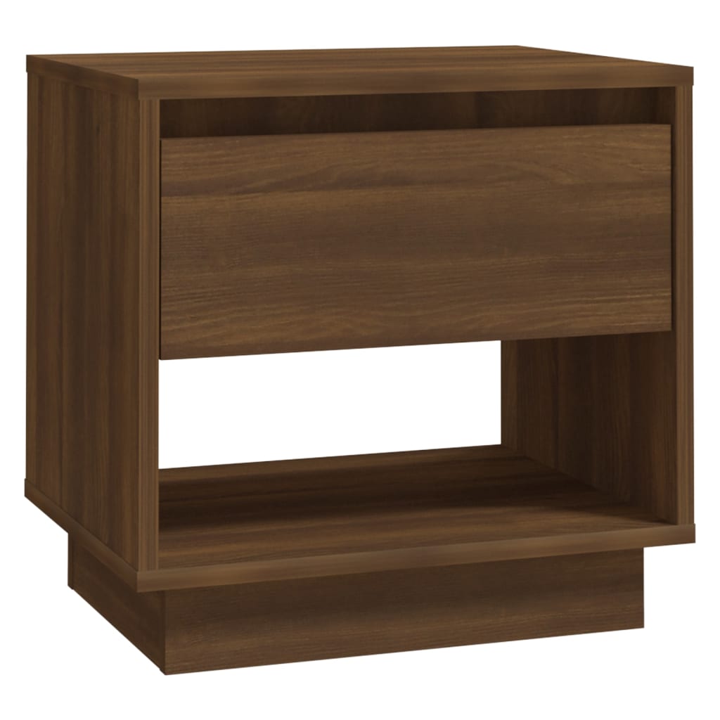 vidaXL Nachttische 2 Stk. Braun Eichen-Optik 45x34x44 cm Holzwerkstoff