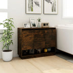 vidaXL Sideboard Räuchereiche 97x31x75 cm Holzwerkstoff