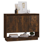 vidaXL Sideboard Räuchereiche 97x31x75 cm Holzwerkstoff