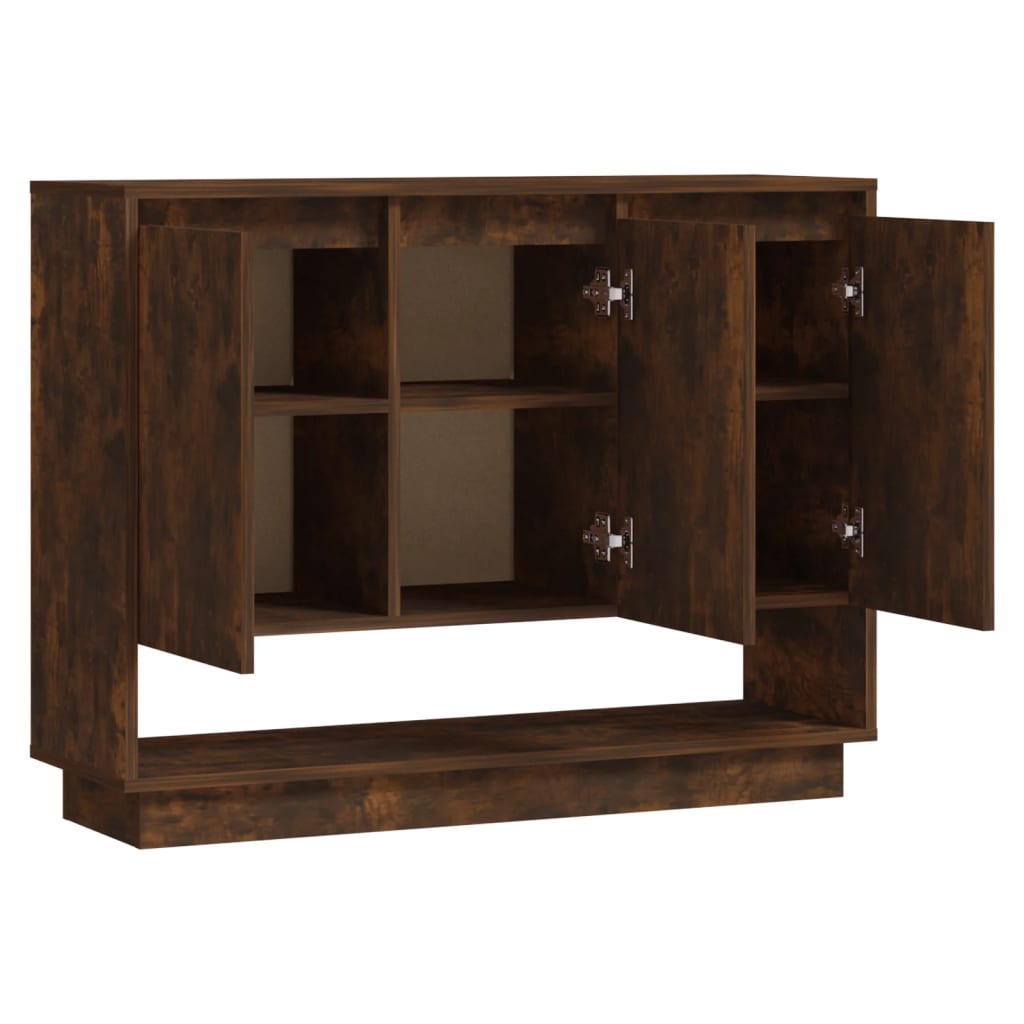 vidaXL Sideboard Räuchereiche 97x31x75 cm Holzwerkstoff