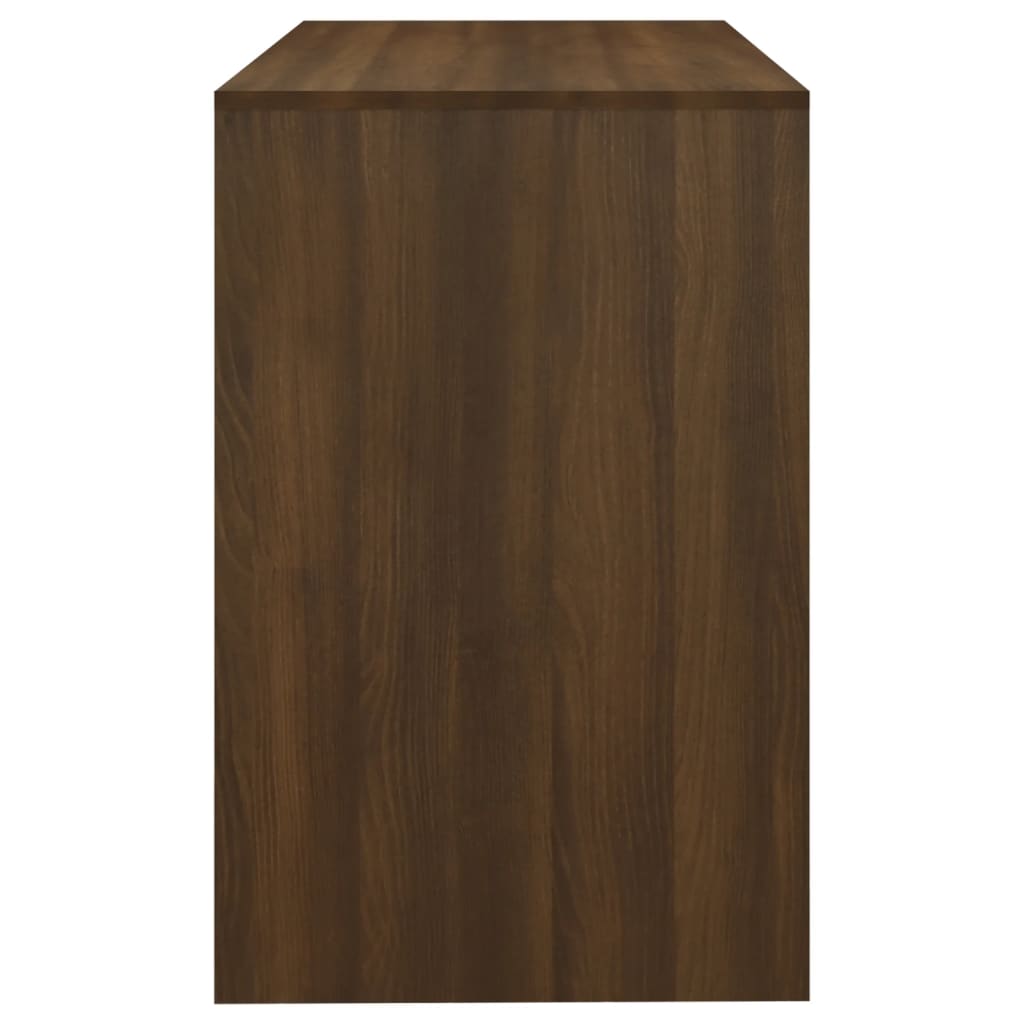 vidaXL Schreibtisch Braun Eichen-Optik 101x50x76,5 cm Holzwerkstoff