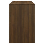 vidaXL Schreibtisch Braun Eichen-Optik 101x50x76,5 cm Holzwerkstoff