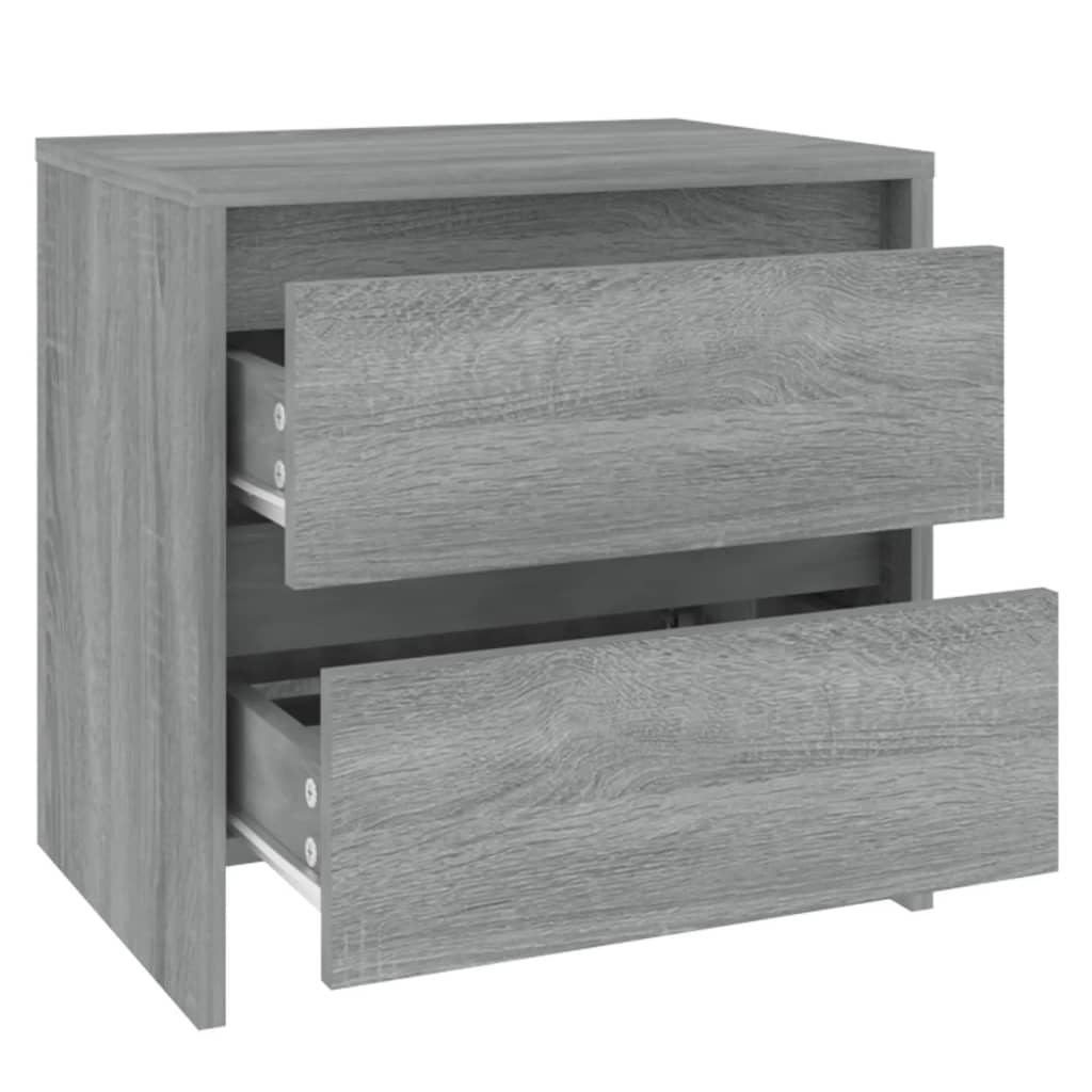 vidaXL Nachttisch Grau Sonoma 45x34,5x44,5 cm Holzwerkstoff