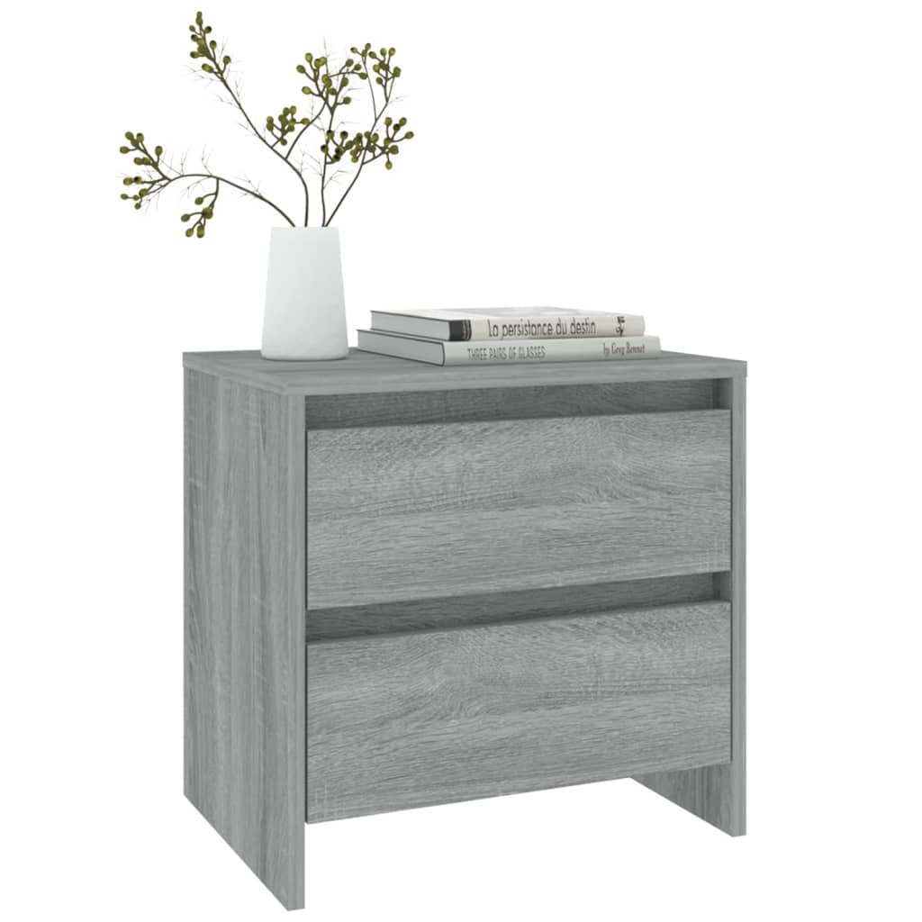 vidaXL Nachttisch Grau Sonoma 45x34,5x44,5 cm Holzwerkstoff