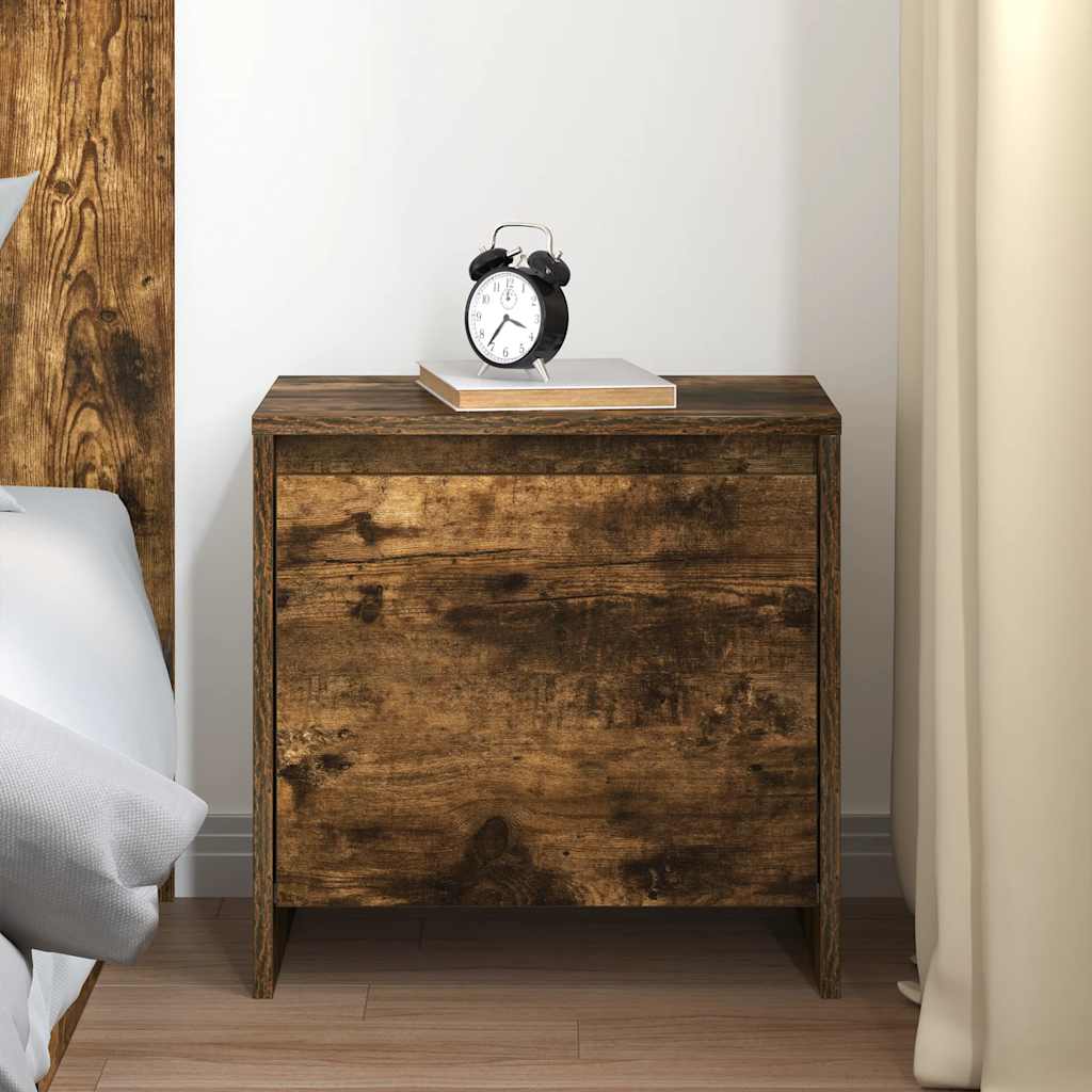 vidaXL Nachttisch Räuchereiche 45x34x44,5 cm Holzwerkstoff