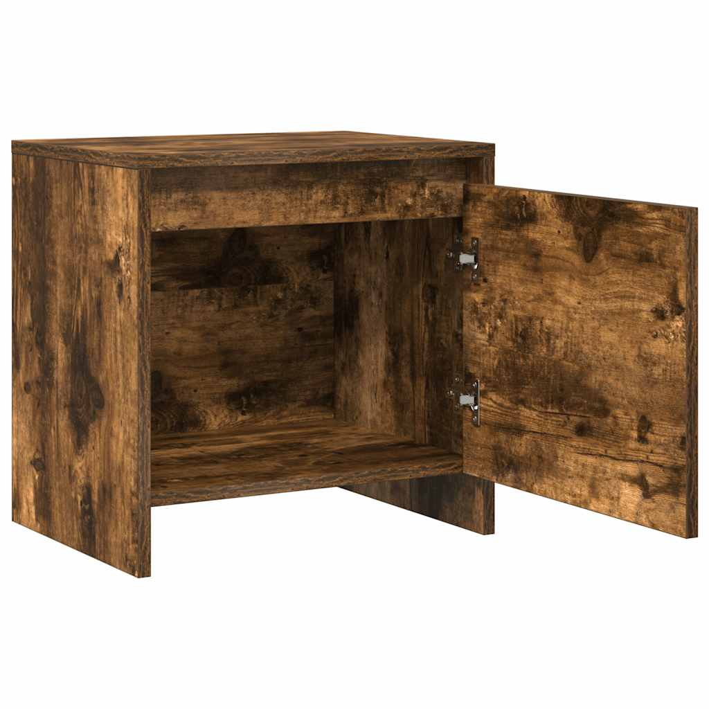 vidaXL Nachttisch Räuchereiche 45x34x44,5 cm Holzwerkstoff