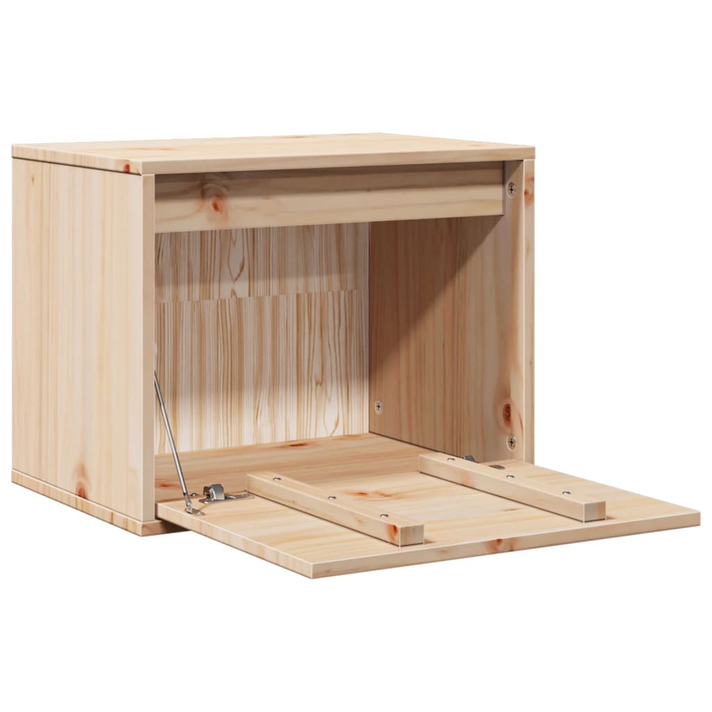 vidaXL Wandschrank 45x30x35 cm Massivholz Kiefer