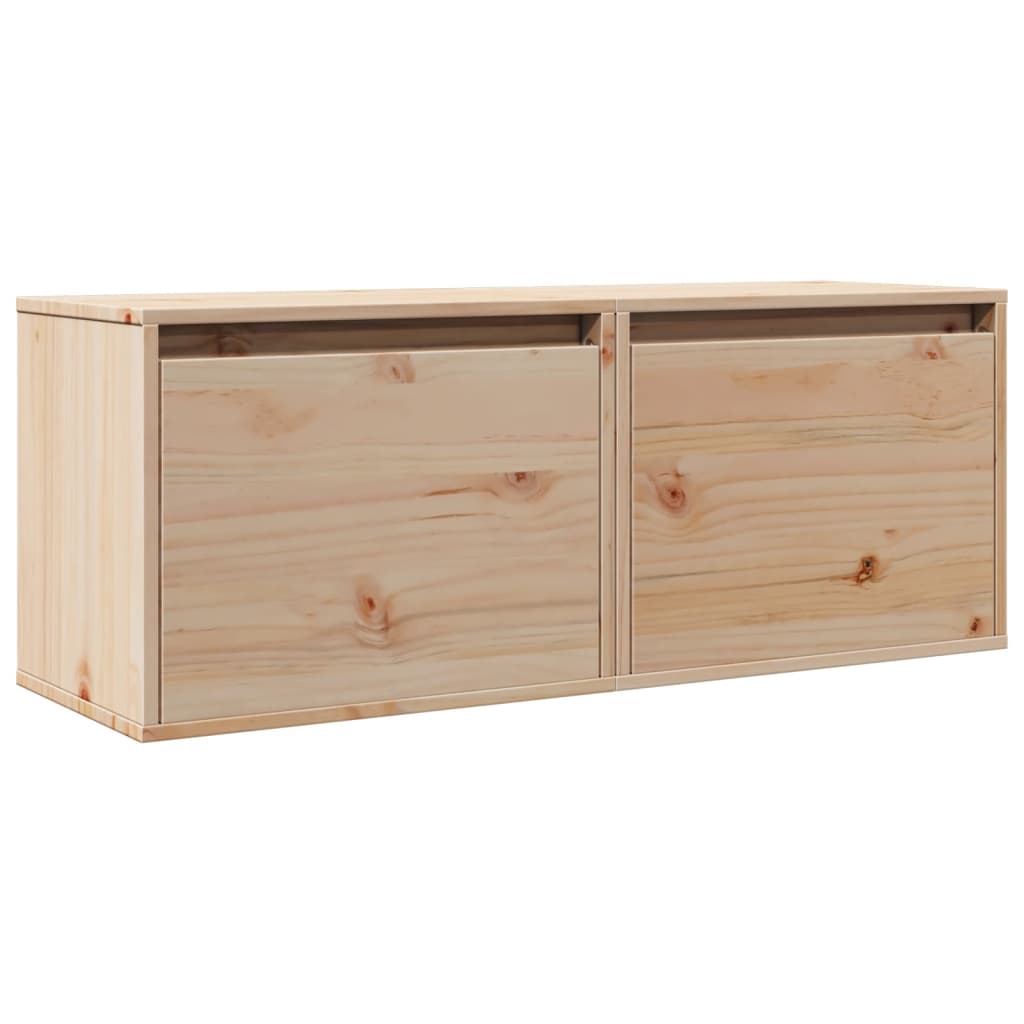 vidaXL Wandschränke 2 Stk. 45x30x35 cm Massivholz Kiefer