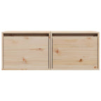 vidaXL Wandschränke 2 Stk. 45x30x35 cm Massivholz Kiefer