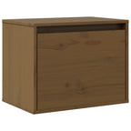vidaXL Wandschrank Honigbraun 45x30x35 cm Massivholz Kiefer