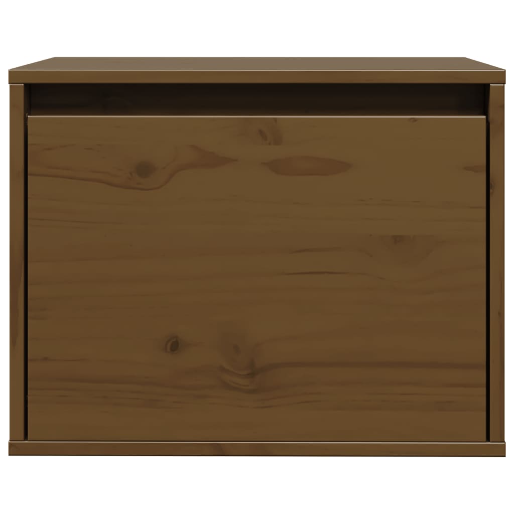 vidaXL Wandschrank Honigbraun 45x30x35 cm Massivholz Kiefer