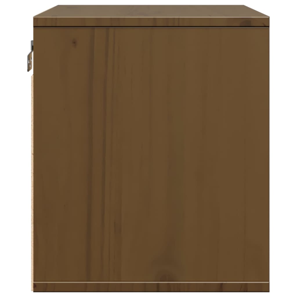 vidaXL Wandschrank Honigbraun 45x30x35 cm Massivholz Kiefer