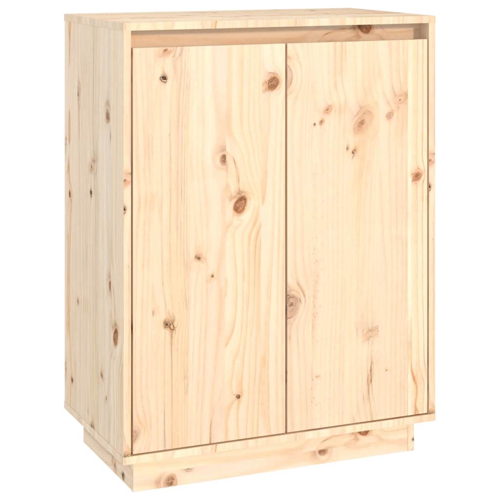 vidaXL Schuhschrank 60x35x80 cm Massivholz Kiefer
