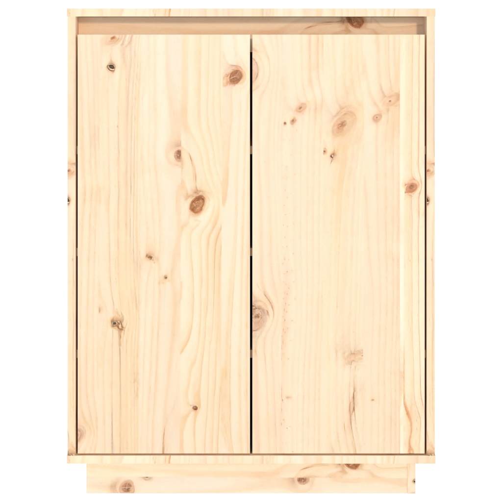 vidaXL Schuhschrank 60x35x80 cm Massivholz Kiefer