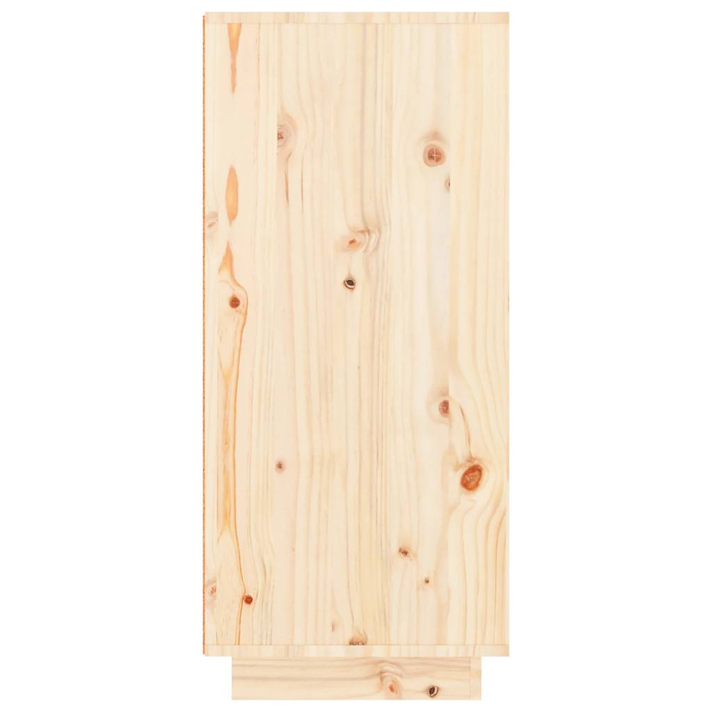 vidaXL Schuhschrank 60x35x80 cm Massivholz Kiefer