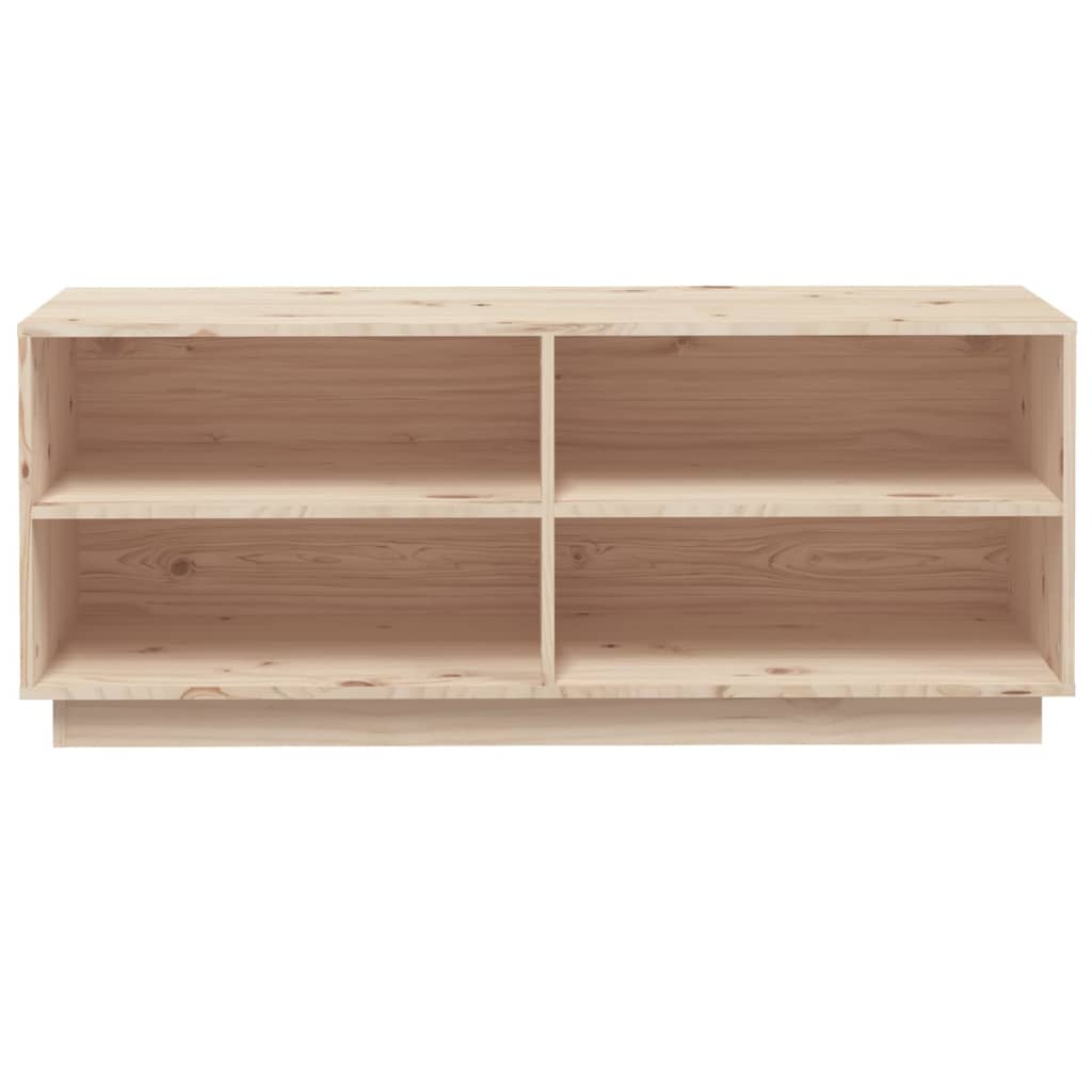 vidaXL Schuhregal 110x34x45 cm Massivholz Kiefer