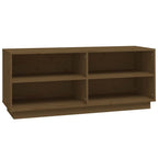 vidaXL Schuhregal Honigbraun 110x34x45 cm Massivholz Kiefer
