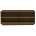 vidaXL Schuhregal Honigbraun 110x34x45 cm Massivholz Kiefer