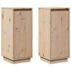 vidaXL Sideboards 2 Stk. 31,5x34x75 cm Massivholz Kiefer