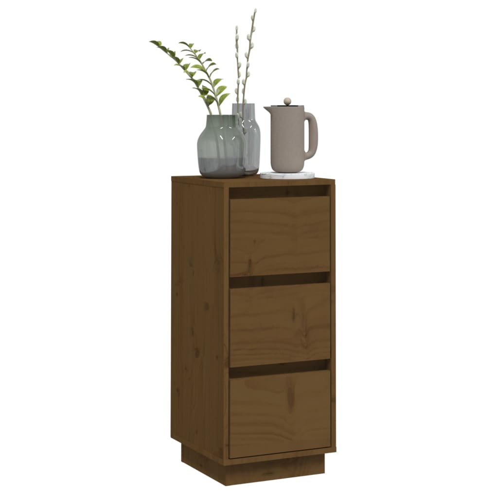 vidaXL Sideboard Honigbraun 32x34x75 cm Massivholz Kiefer