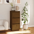 vidaXL Sideboard Honigbraun 32x34x75 cm Massivholz Kiefer