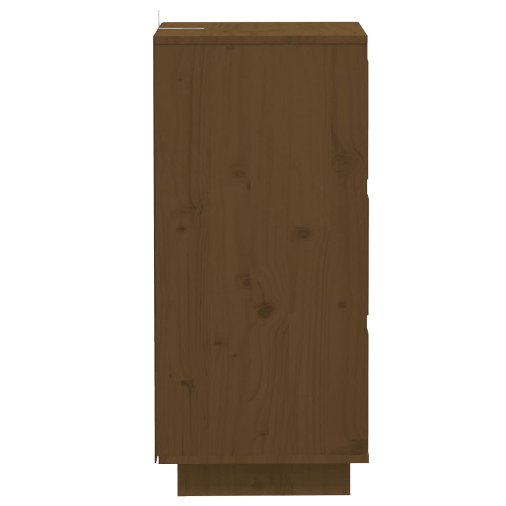 vidaXL Sideboards 2 Stk. Honigbraun 32x34x75 cm Massivholz Kiefer