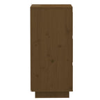 vidaXL Sideboards 2 Stk. Honigbraun 32x34x75 cm Massivholz Kiefer