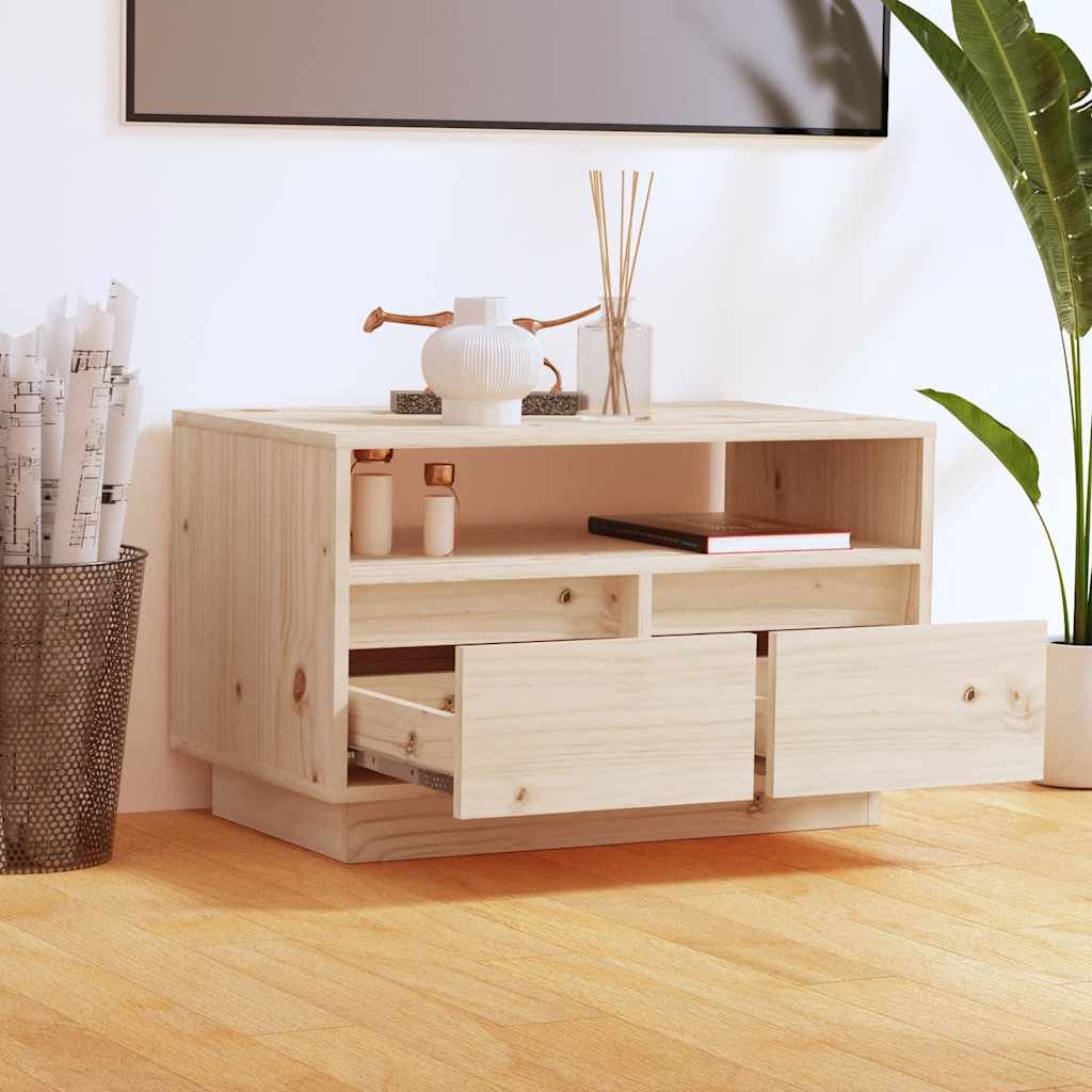 vidaXL TV-Schrank 60x35x37 cm Massivholz Kiefer