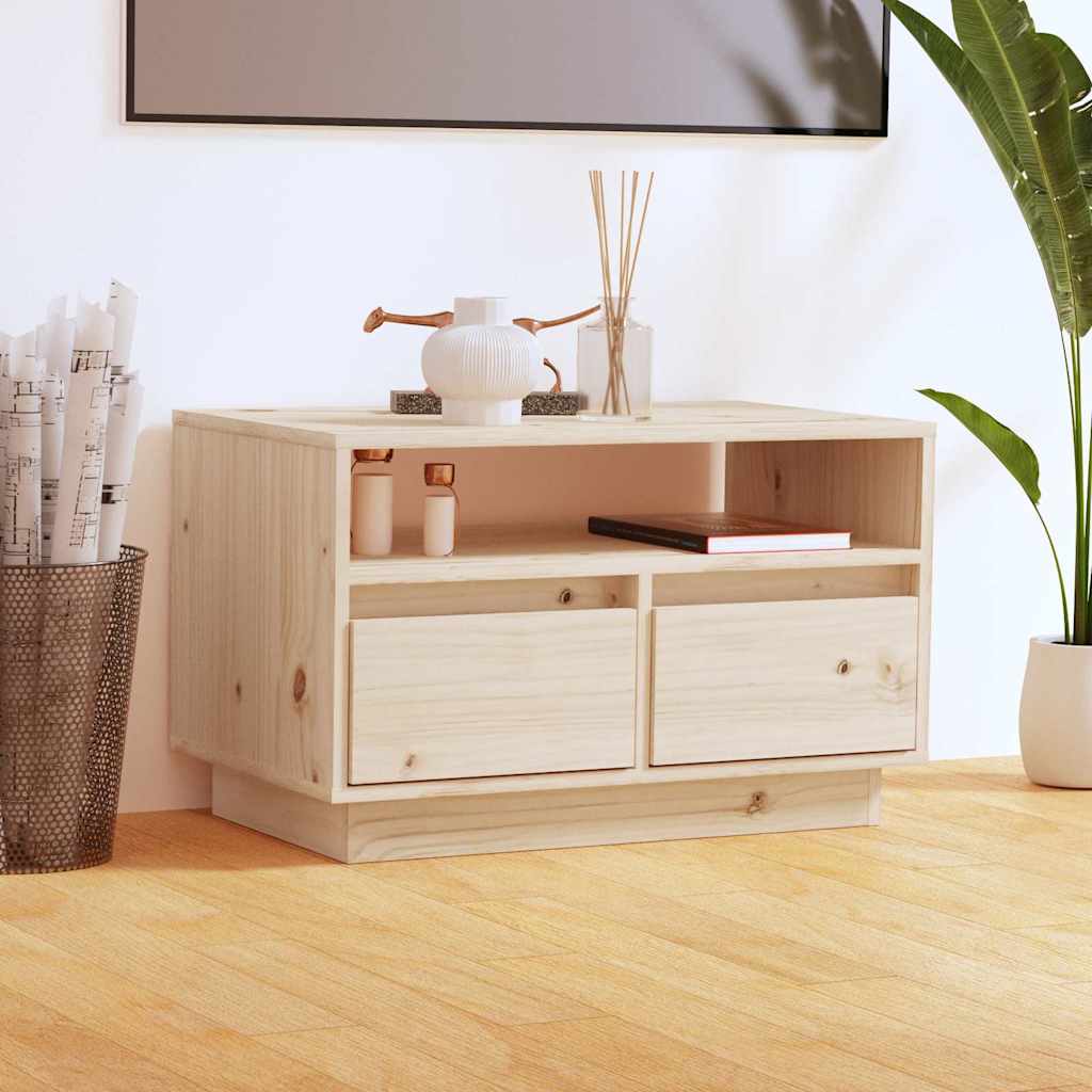 vidaXL TV-Schrank 60x35x37 cm Massivholz Kiefer