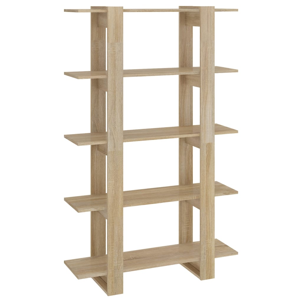 vidaXL Bücherregal/Raumteiler Sonoma-Eiche 100×30×160 cm