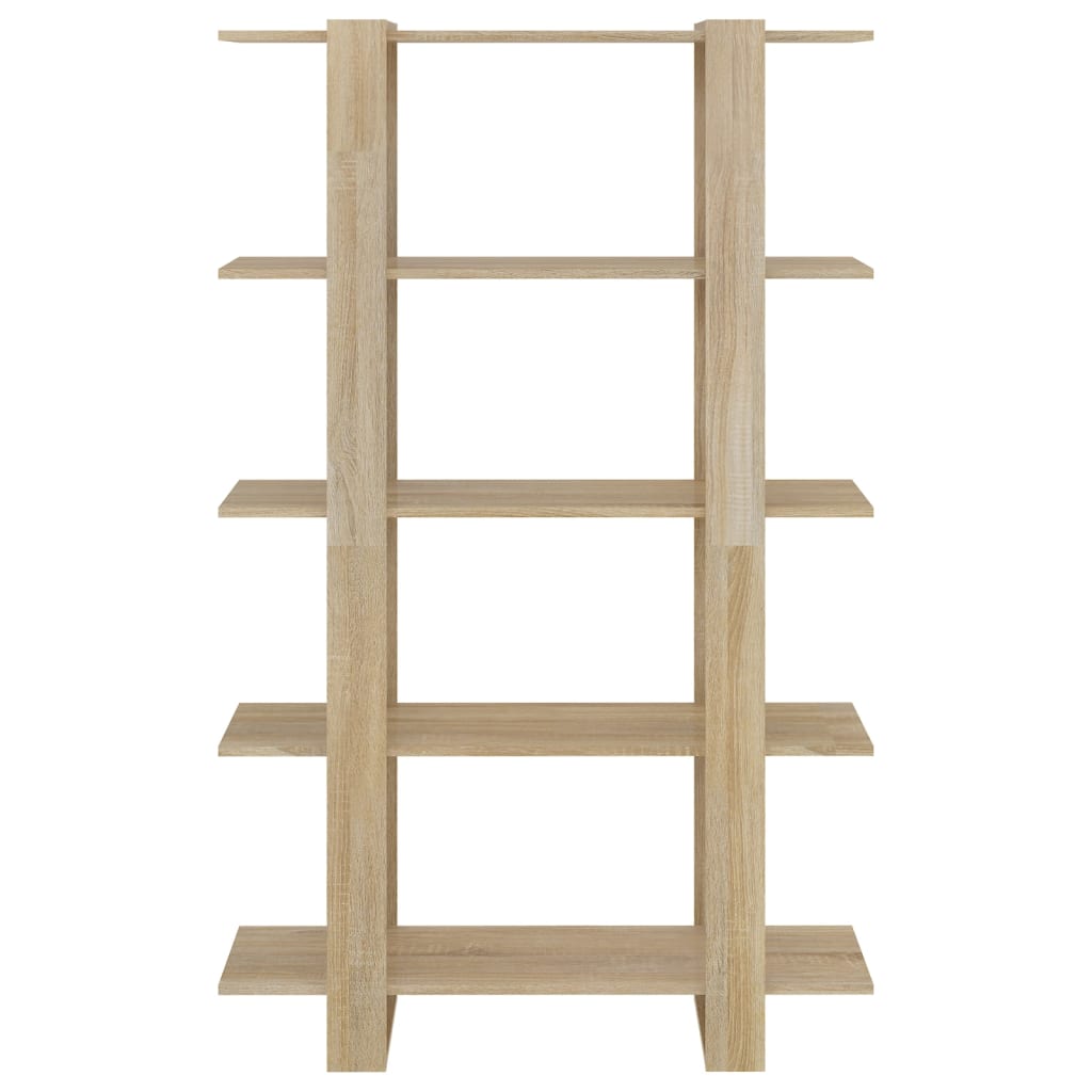 vidaXL Bücherregal/Raumteiler Sonoma-Eiche 100×30×160 cm