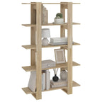 vidaXL Bücherregal/Raumteiler Sonoma-Eiche 100×30×160 cm