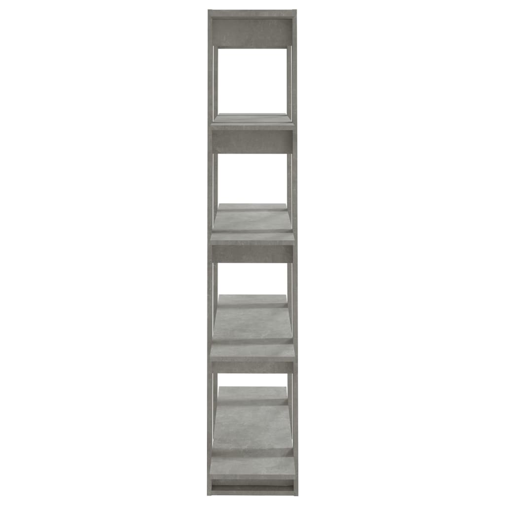 vidaXL Bücherregal/Raumteiler Betongrau 100x30x160 cm