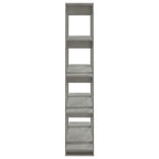 vidaXL Bücherregal/Raumteiler Betongrau 100x30x160 cm