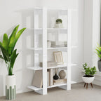 vidaXL Bücherregal/Raumteiler Hochglanz-Weiß 100x30x160 cm