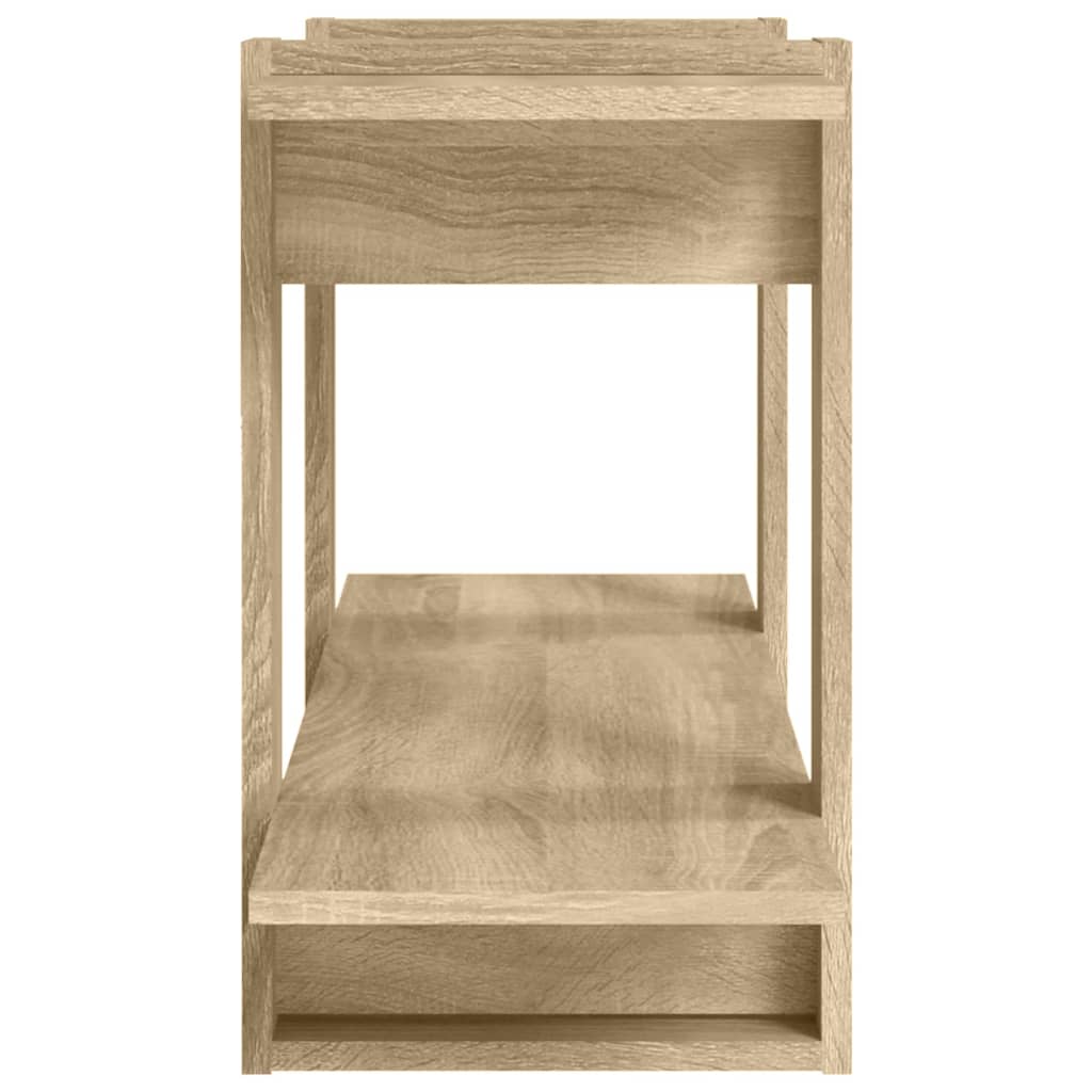 vidaXL Bücherregal Sonoma-Eiche 100x30x51 cm Holzwerkstoff