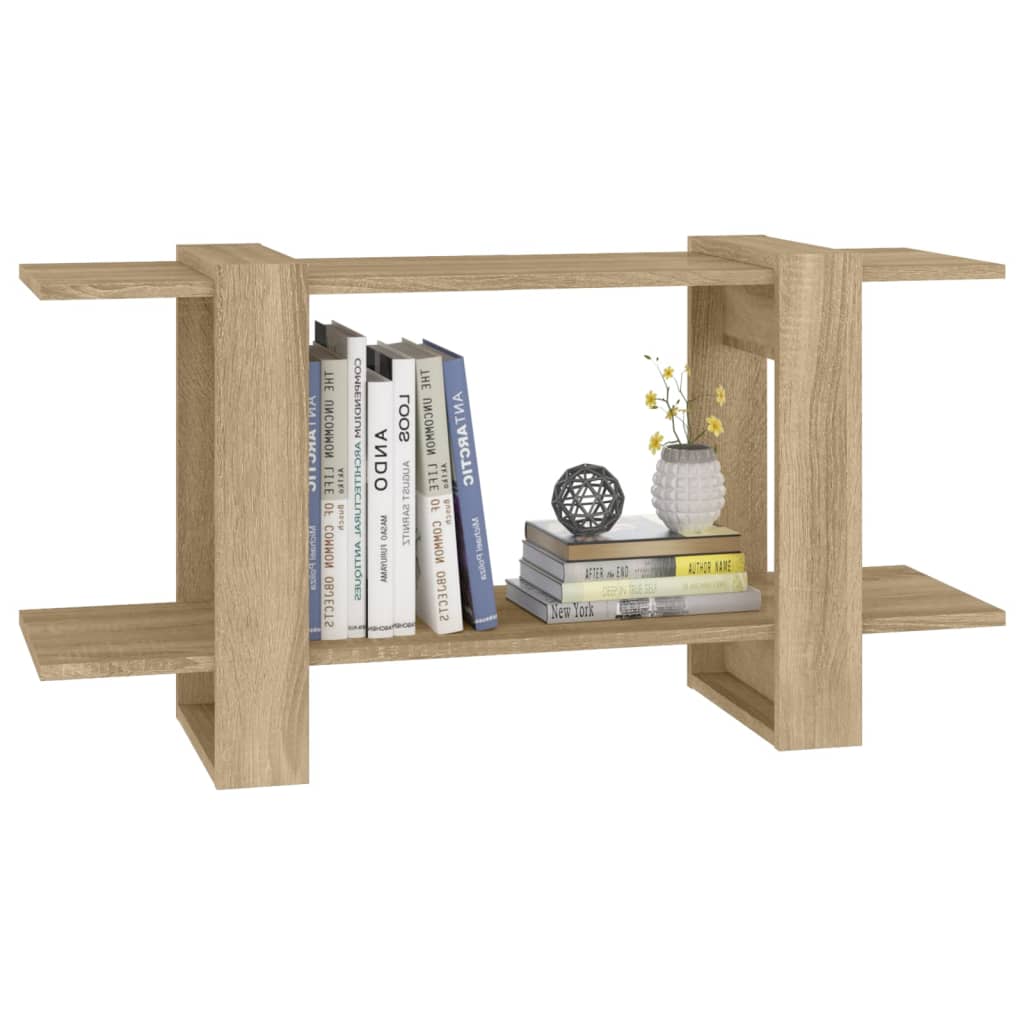 vidaXL Bücherregal Sonoma-Eiche 100x30x51 cm Holzwerkstoff
