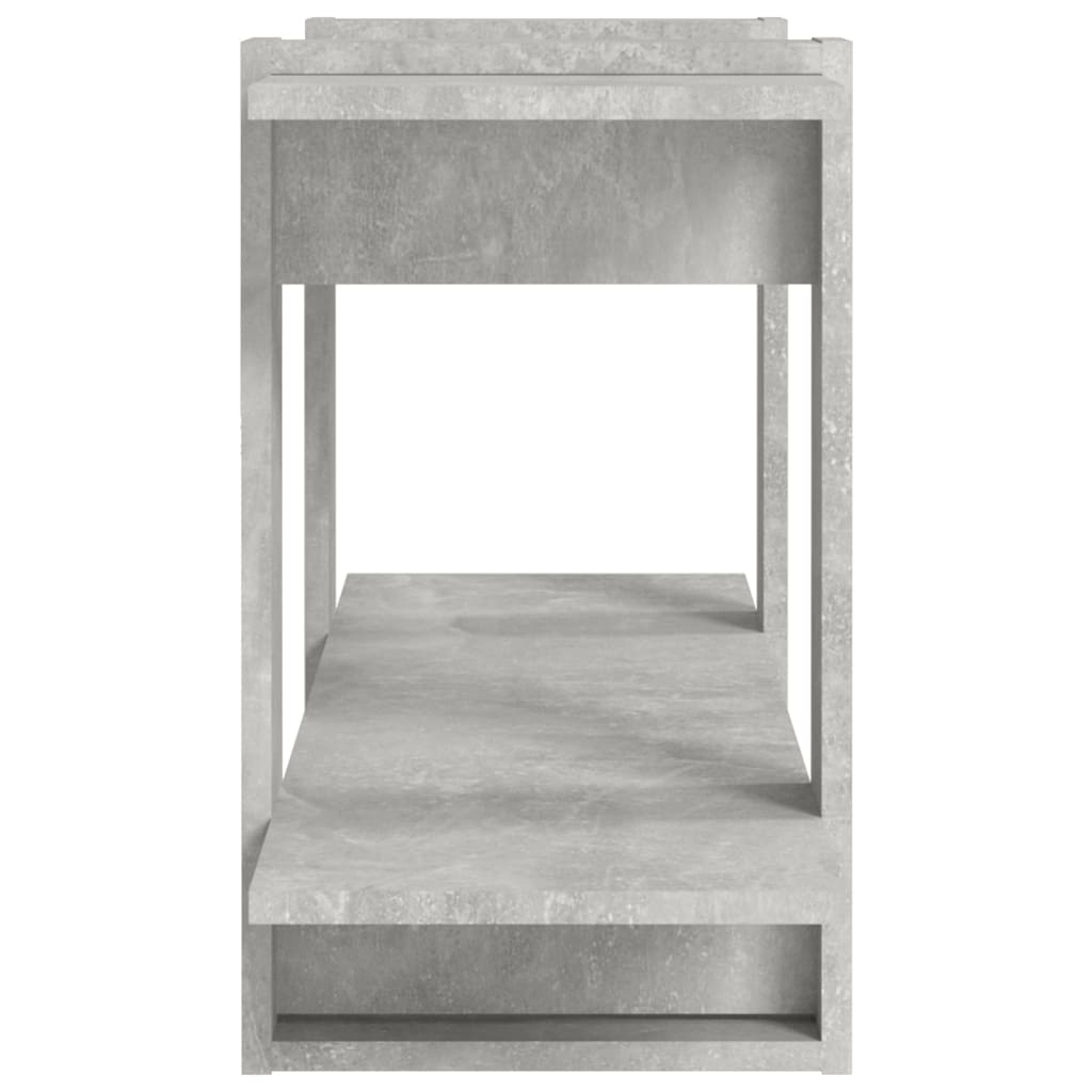 vidaXL Bücherregal Betongrau 100x30x51 cm Holzwerkstoff